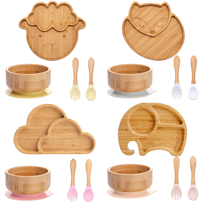 Baby Food Dispensing Spoon - 4 Bộ Đồ Ăn Trẻ Em