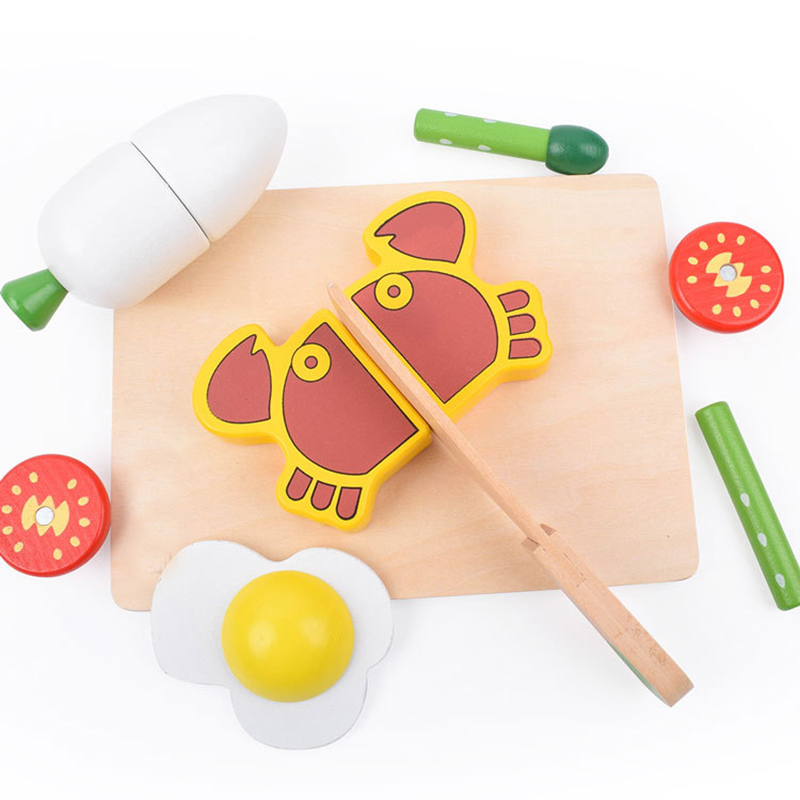 1 Bộ Đồ Chơi Gỗ Từ Cắt Trái Câ - đánh giá và giá Baby Food Vegetable
