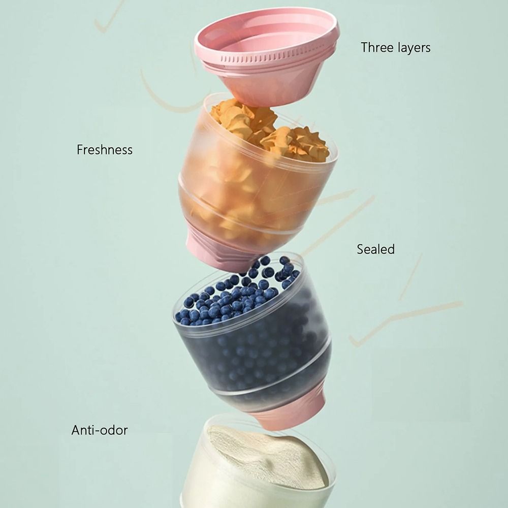 3 Layers Baby Milk Powder Box  - đánh giá và giá Baby Food Storage