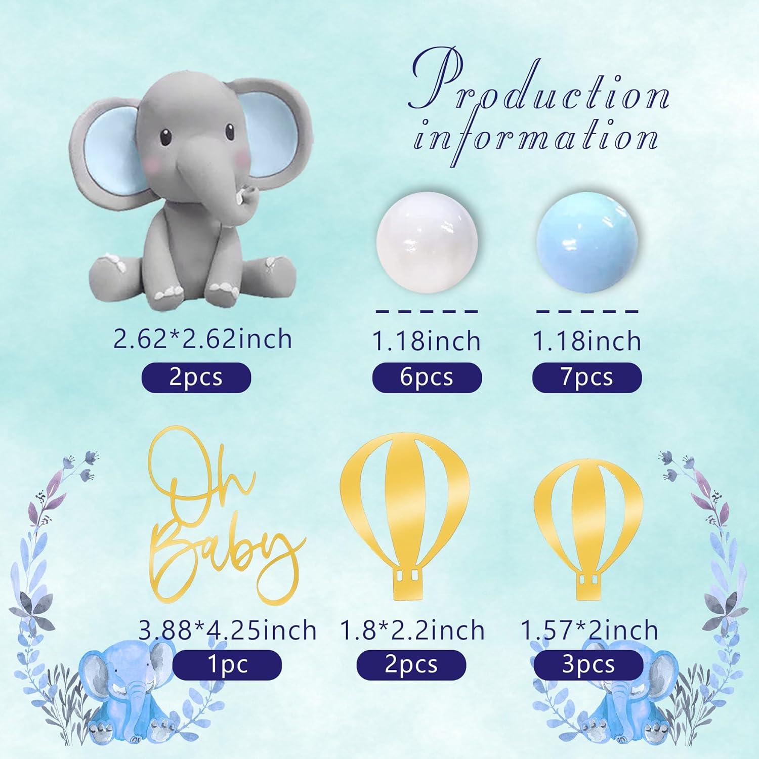 Elephant Cake Decoration Baby  - đánh giá và giá Baby Food Ingredients