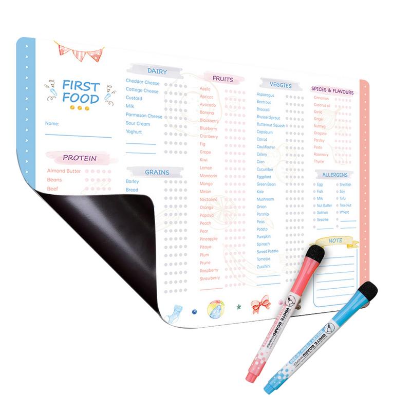 Reusable First Foods Tracker C - đánh giá và giá Baby Food Checklist