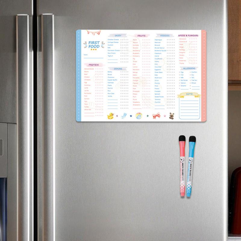 Reusable First Foods Tracker C - đánh giá và giá Baby Food Checklist