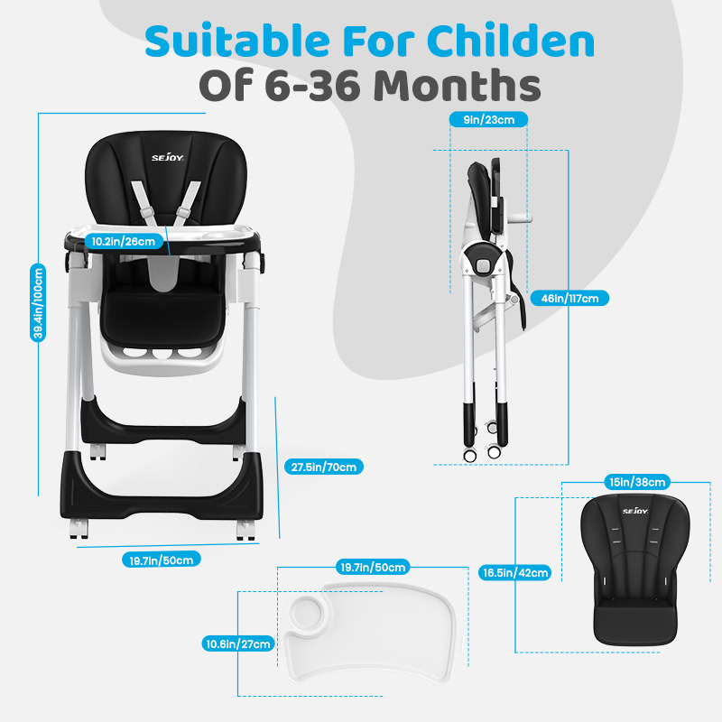 Sejoy Baby High Chair Adjustab - đánh giá và giá Baby Food Chair