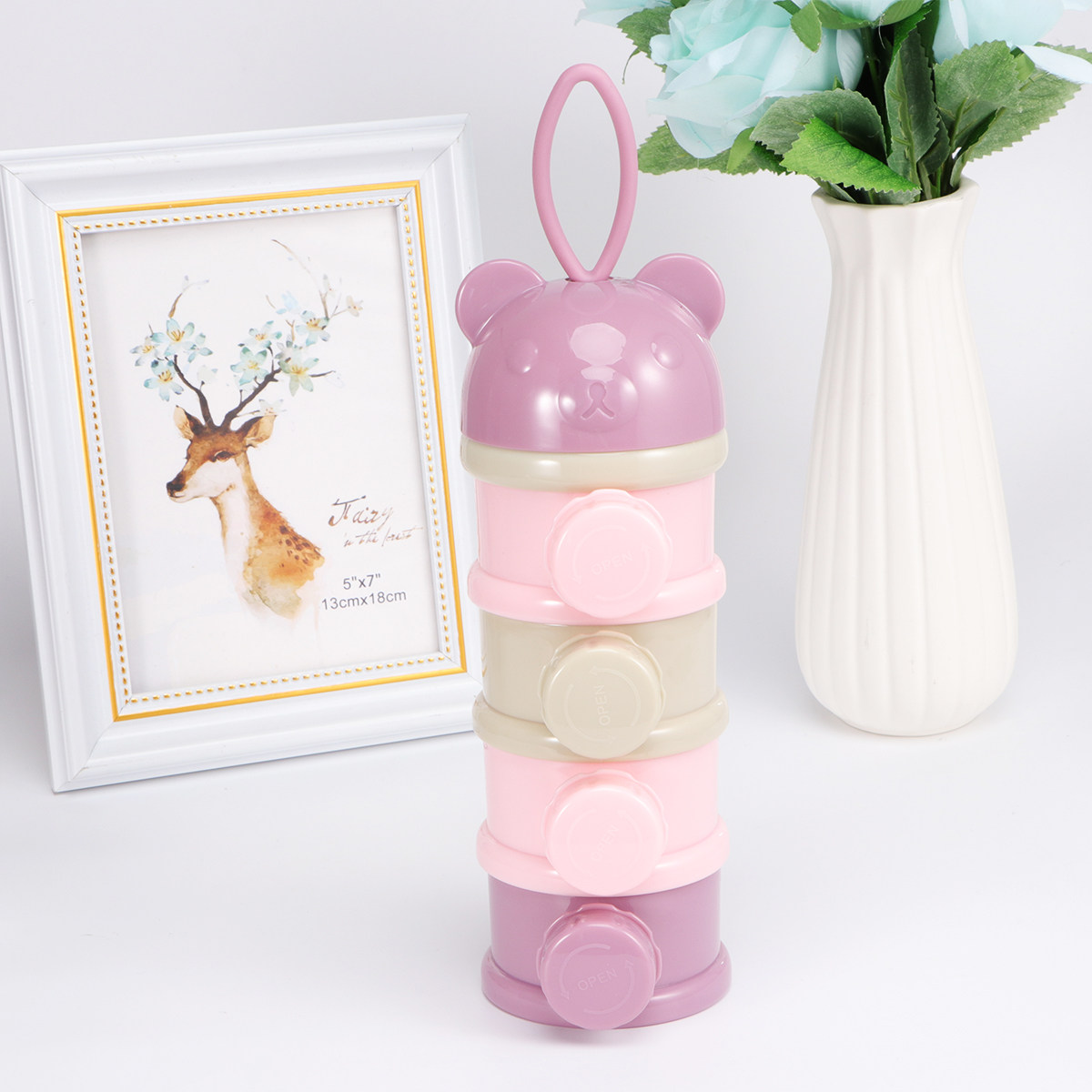 4-Section Portable Milk Powder - đánh giá và giá Baby Food Storage
