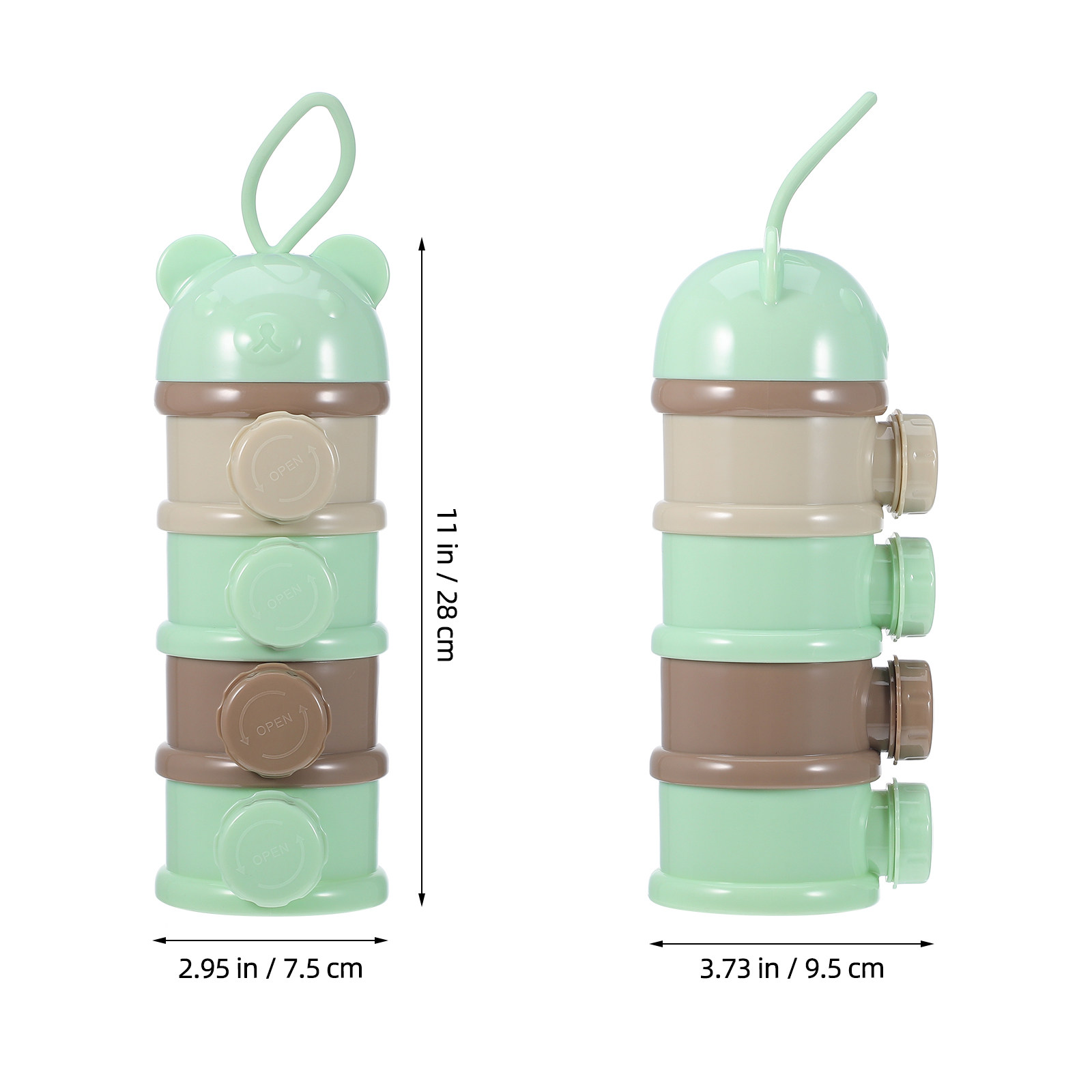 4-Section Portable Milk Powder - đánh giá và giá Baby Food Storage