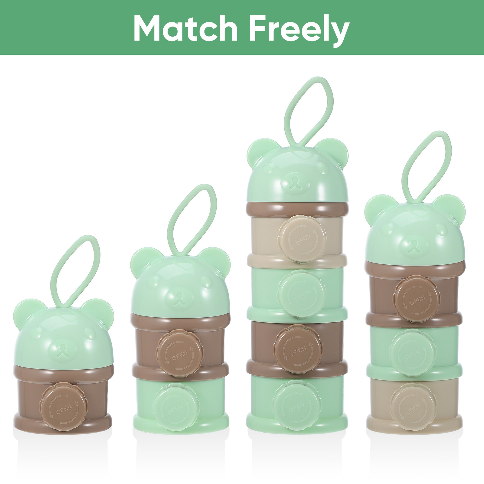 4-Section Portable Milk Powder - đánh giá và giá Baby Food Storage