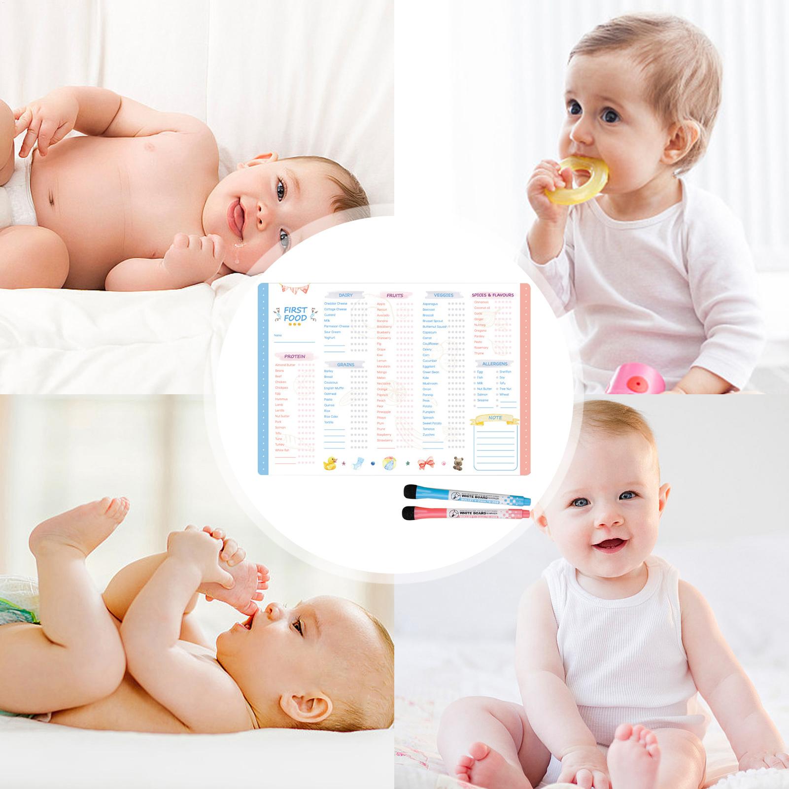 First Foods Chart Magnetic Bab - đánh giá và giá Baby Food Checklist