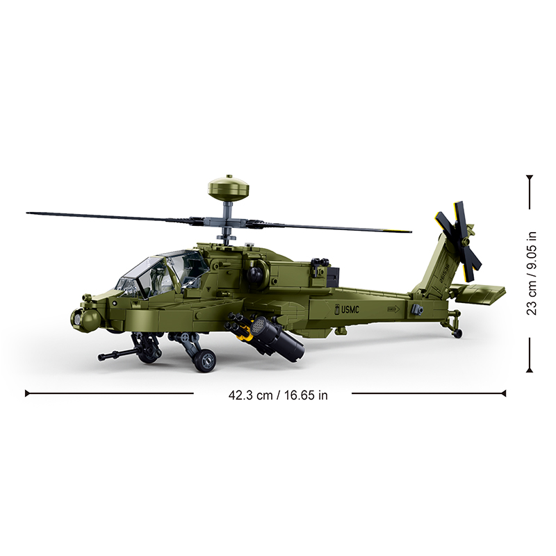 Sluban M38‑B1536 Boeing AH‑64D - đánh giá và giá Lego Set City