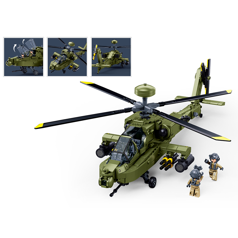 Sluban M38‑B1536 Boeing AH‑64D - đánh giá và giá Lego Set City