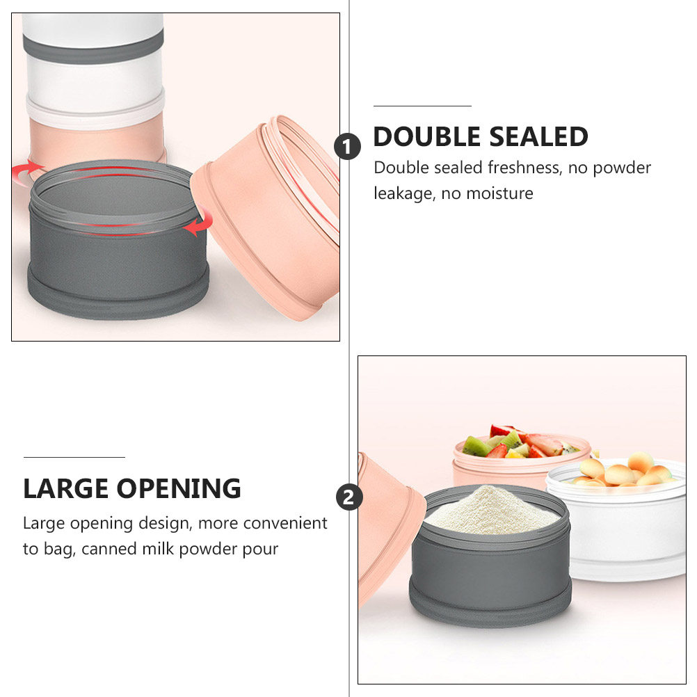 2Pcs Milk Powder Box Baby Food - đánh giá và giá Baby Food Storage