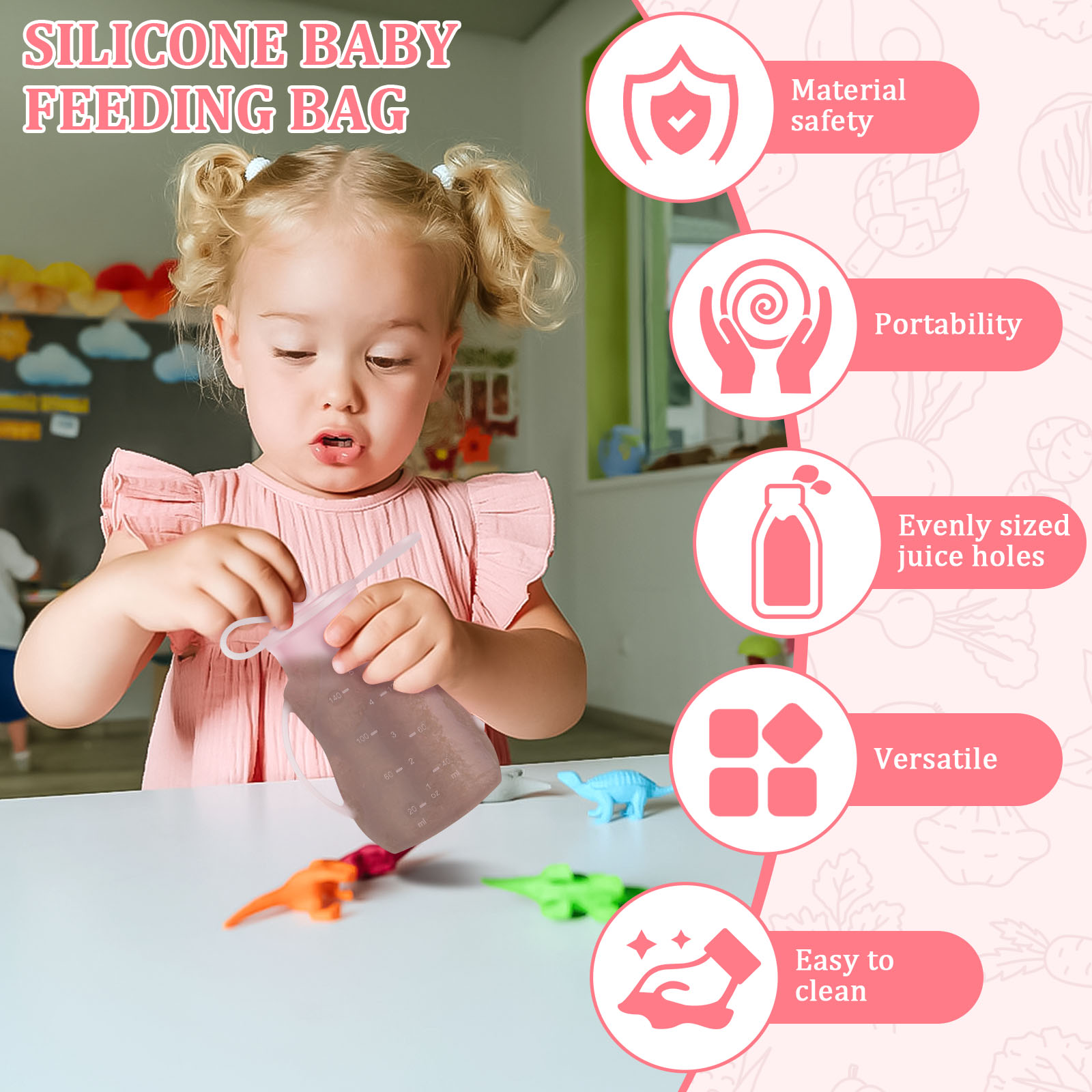 2Pcs Baby Feeding Pouches Sili - đánh giá và giá Baby Food Pouches Reusable