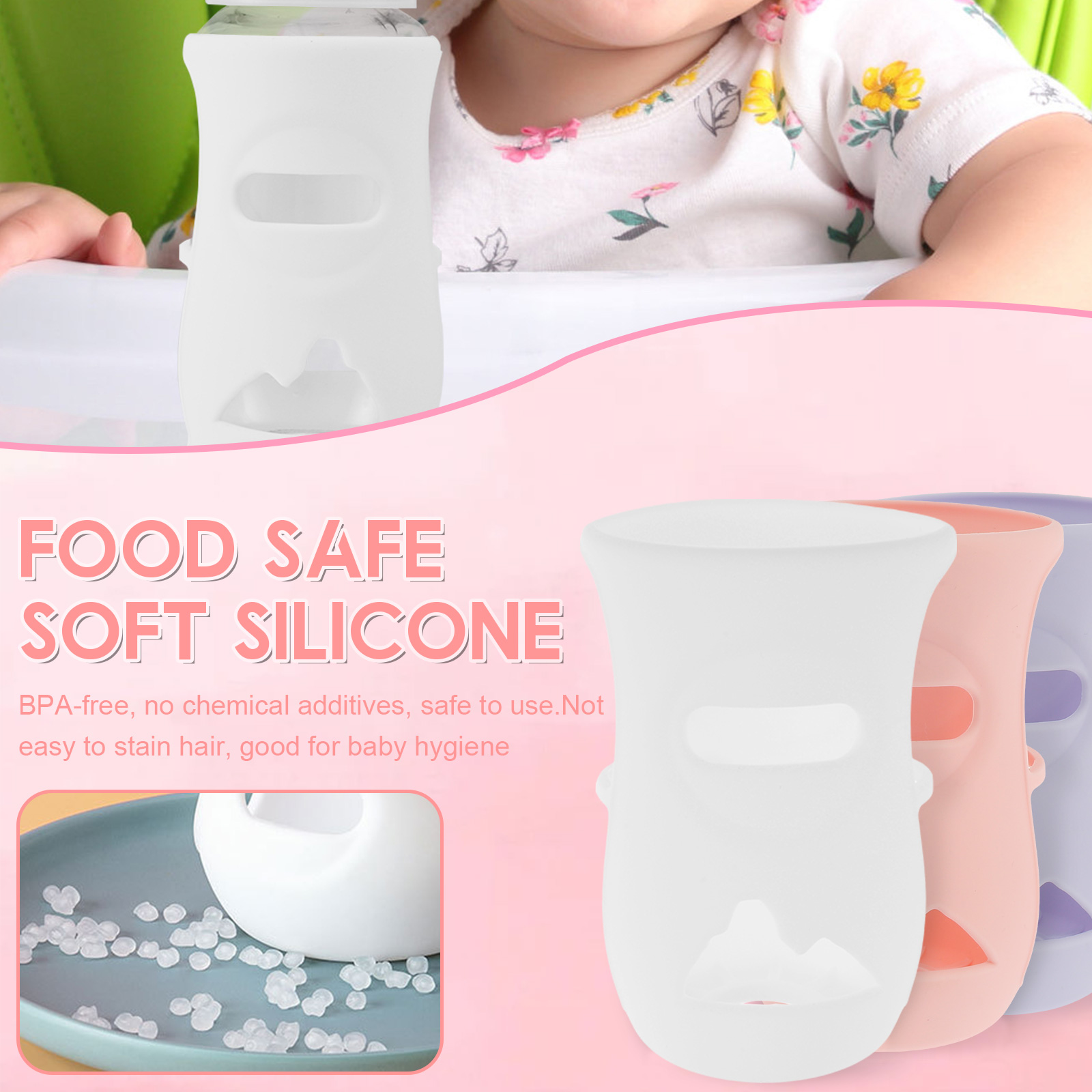 Silicone Sleeves Silicone Baby - đánh giá và giá Baby Food Storage