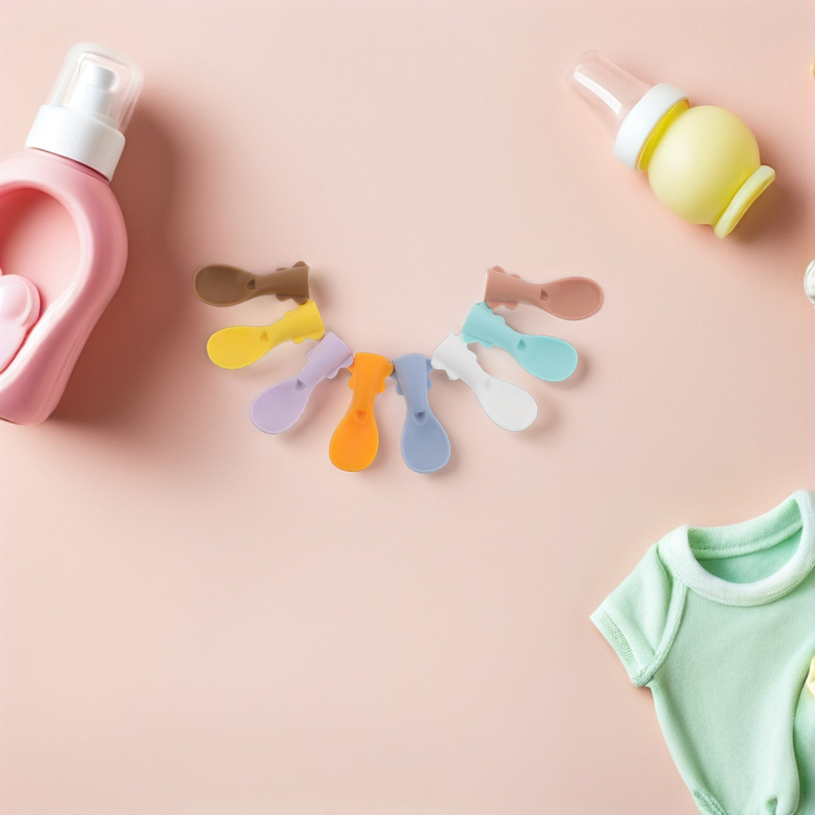 8Pcs Silicone Food Pouch Spoon - đánh giá và giá Baby Food Pouches Reusable