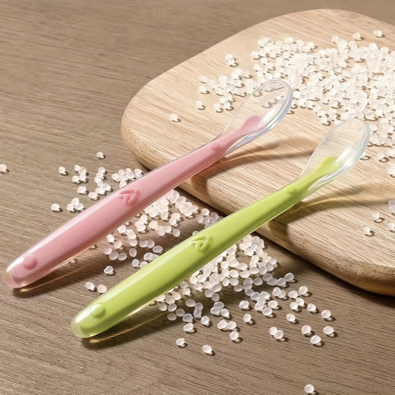 1/2pcs Soft Tip Baby Silicone  - đánh giá và giá Baby Food Dispensing Spoon