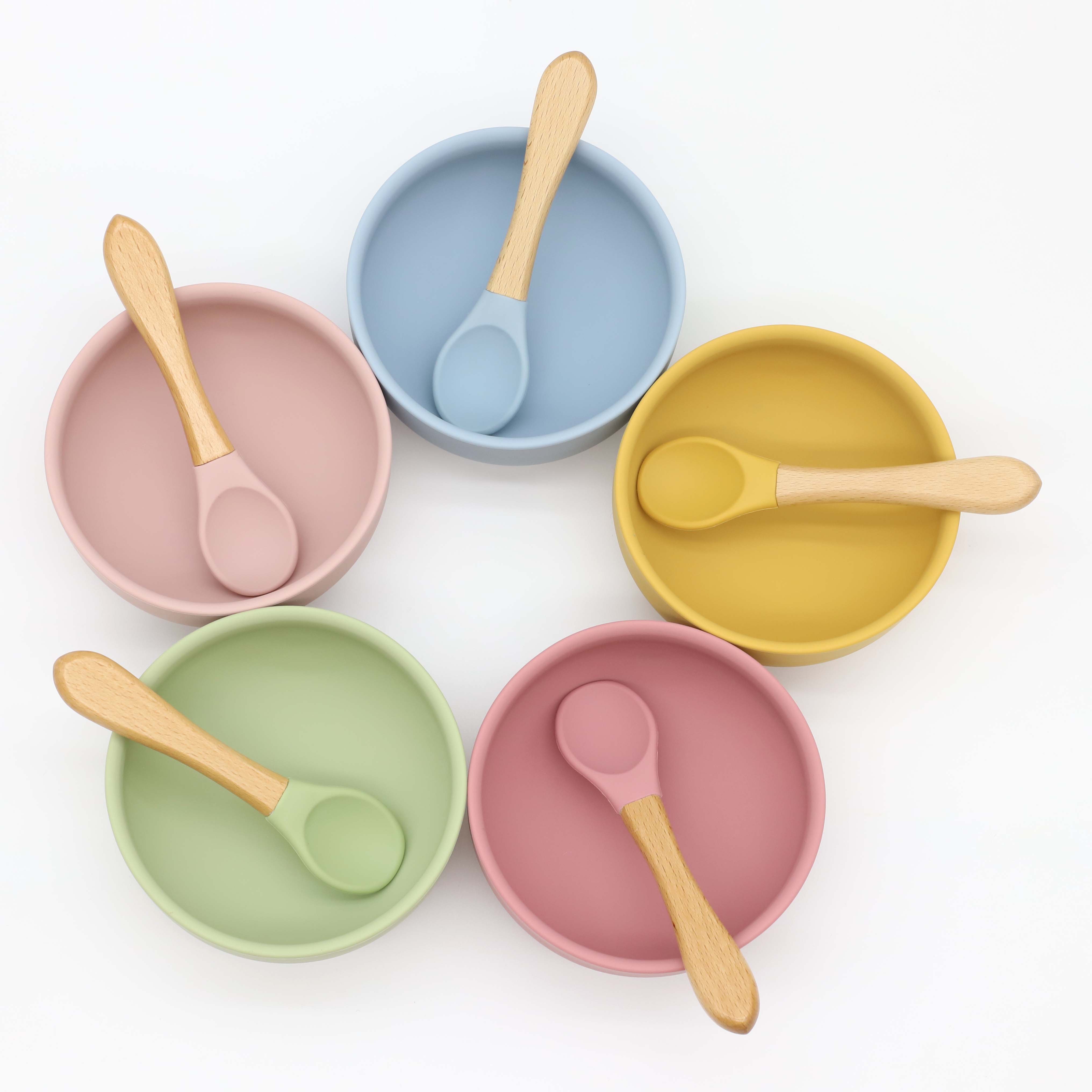 Silicone bowl with suction cup - đánh giá và giá Baby Food Dispensing Spoon