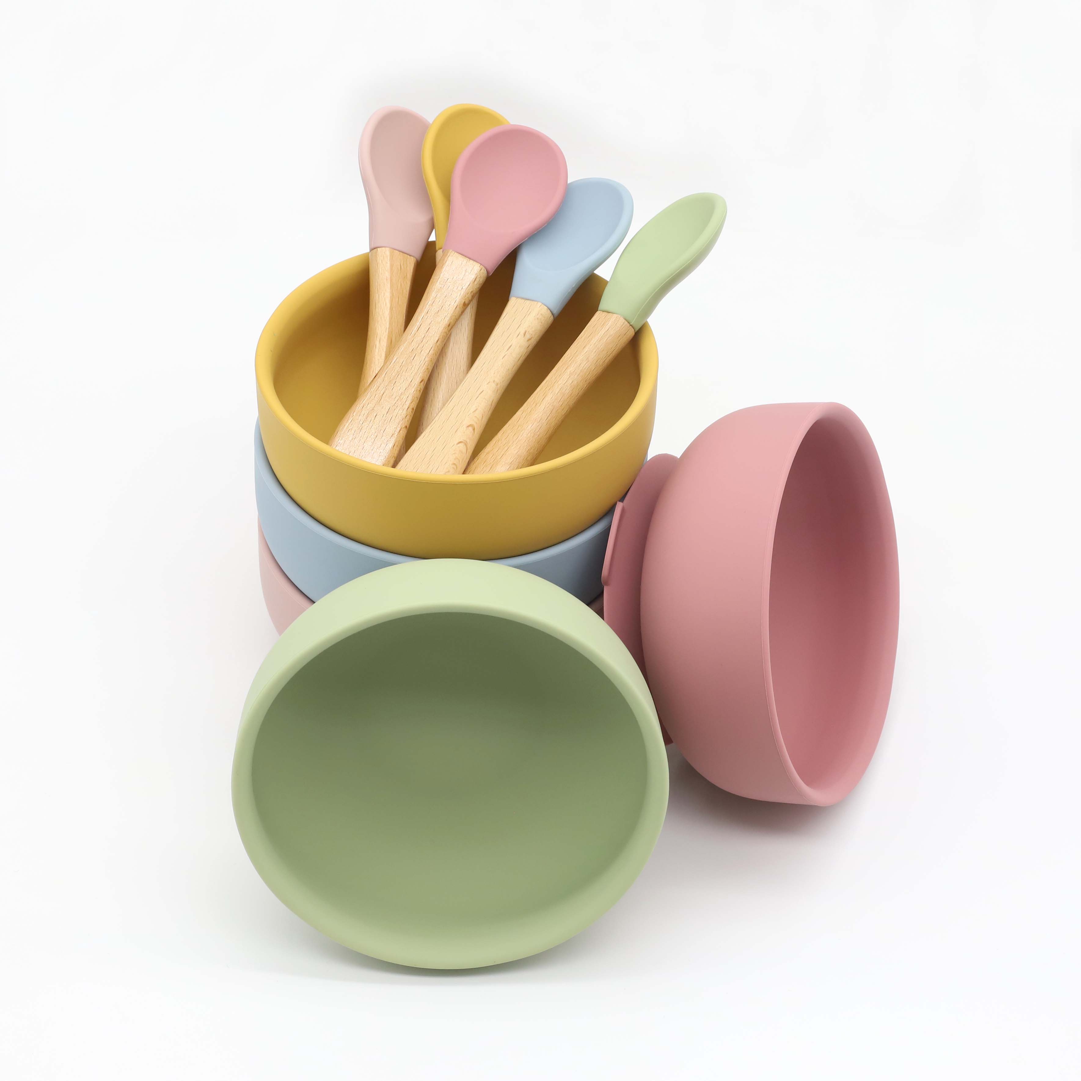 Silicone bowl with suction cup - đánh giá và giá Baby Food Dispensing Spoon