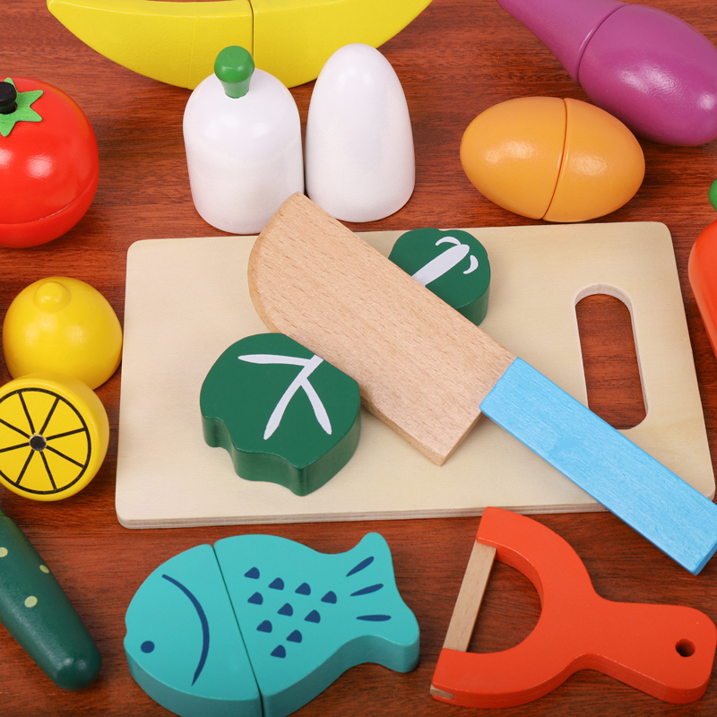 Wooden Fruit Vegetable Cutting - đánh giá và giá Baby Food Vegetable
