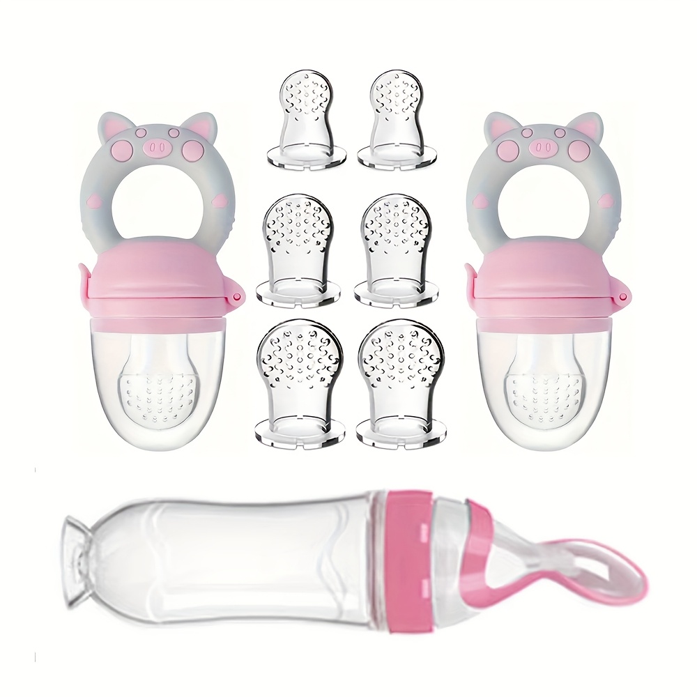9pcs Feeding Cutlery:1 Silicon - đánh giá và giá Baby Food Dispensing Spoon