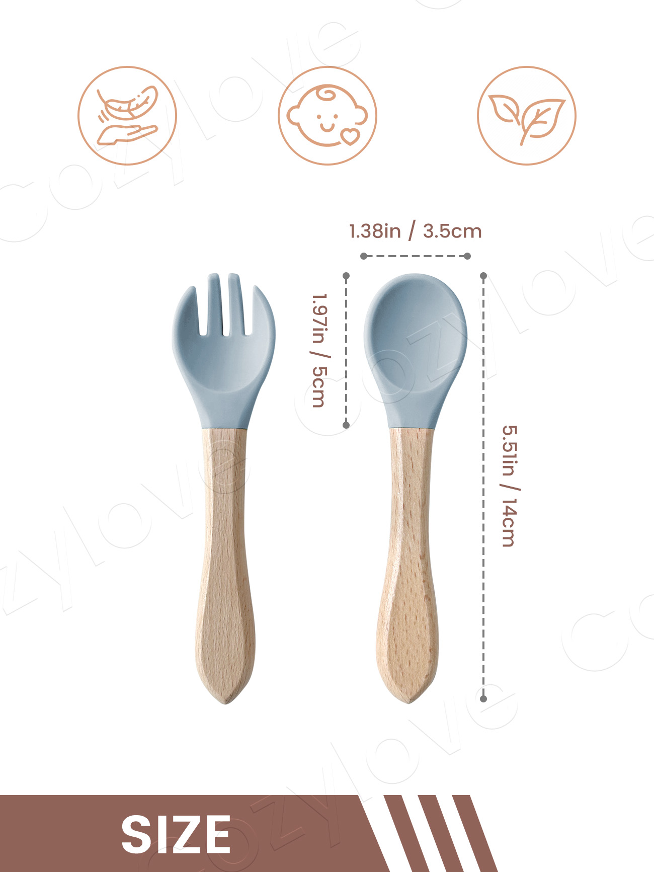 Baby Silicone Fork Spoon Set,  - đánh giá và giá Baby Food Dispensing Spoon