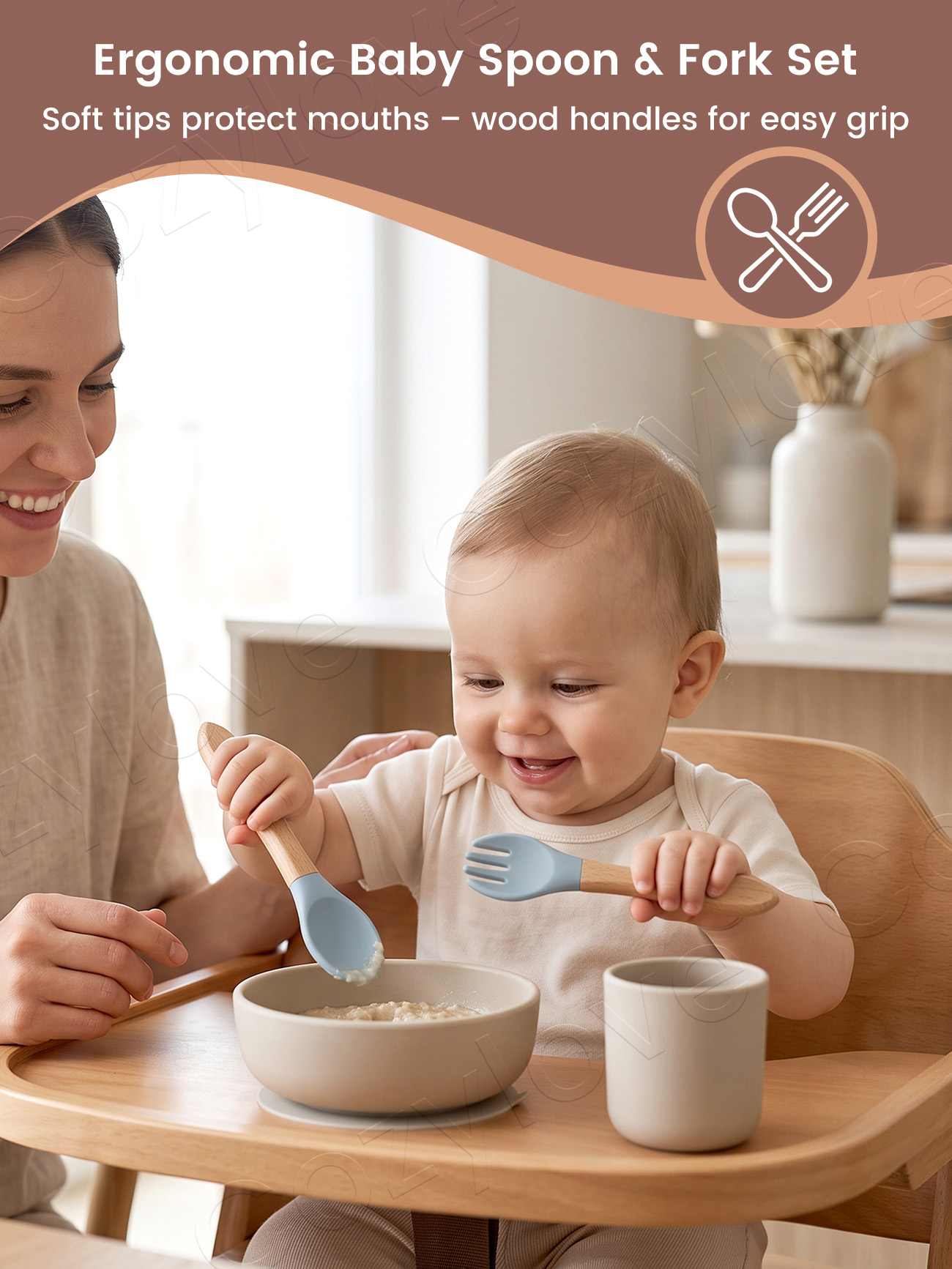 Baby Silicone Fork Spoon Set,  - đánh giá và giá Baby Food Dispensing Spoon
