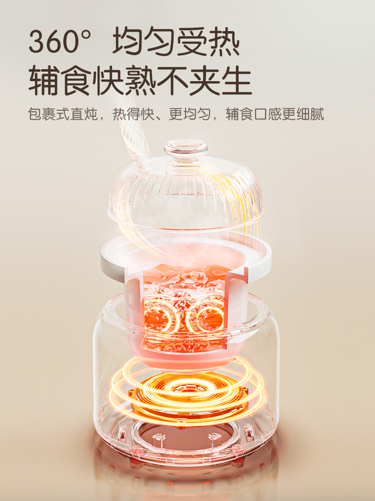 Jiuyang micro-pressure BB pot  - đánh giá và giá Baby Food Oil