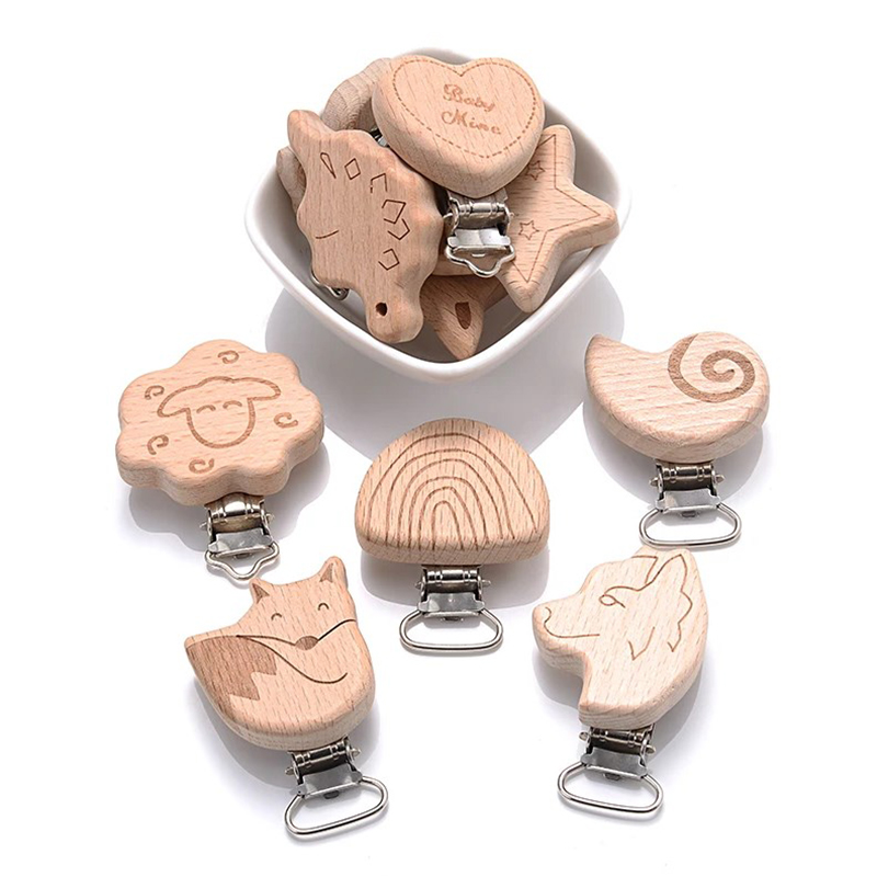 5Pcs Wooden Pacifier Clip Food - đánh giá và giá Baby Food Pacifier