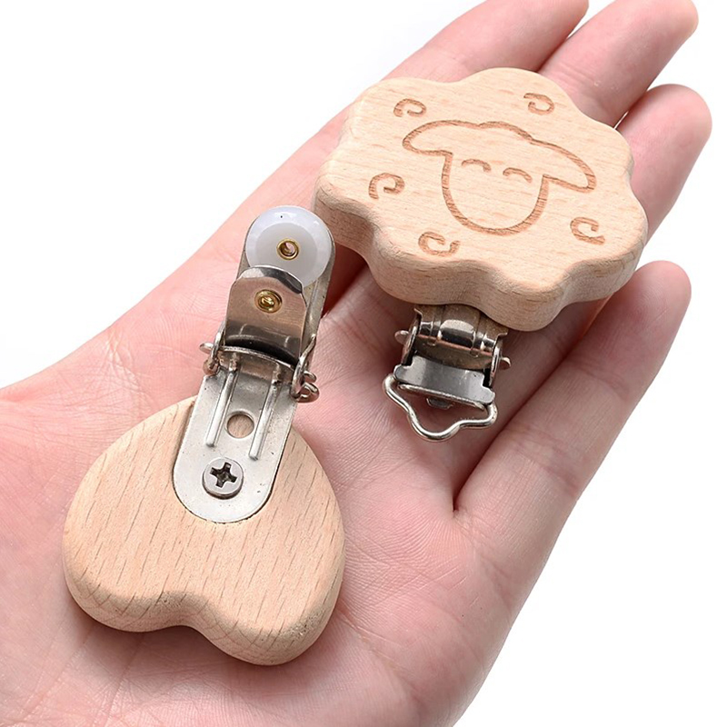 5Pcs Wooden Pacifier Clip Food - đánh giá và giá Baby Food Pacifier