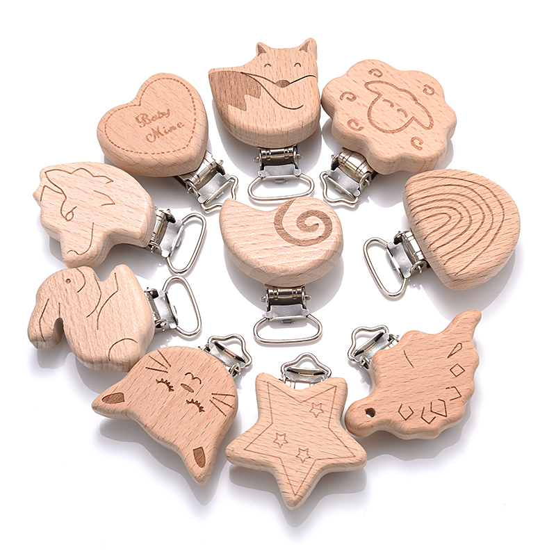 5Pcs Wooden Pacifier Clip Food - đánh giá và giá Baby Food Pacifier